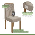 Conjunto Mesa Celebrare 90cm Tampo Mdf/vidro 4 Cadeiras Exclu