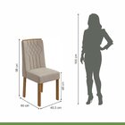 Conjunto Mesa Celebrare 90cm Tampo Mdf/vidro 4 Cadeiras Exclu