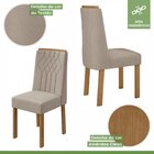 Conjunto Mesa Celebrare 90cm Tampo Mdf/vidro 4 Cadeiras Exclu
