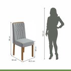 Conjunto Mesa Celebrare 90cm Tampo Mdf/vidro 4 Cadeiras Exclu