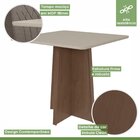 Conjunto Mesa Celebrare 90cm Tampo Mdf/vidro 4 Cadeiras Exclu