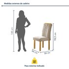 Conjunto Mesa Celeste 120cmx90cm Com 4 Cadeiras Celeste Tampo