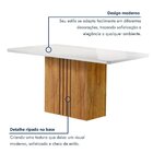 Conjunto Mesa Celeste 120cmx90cm Com 4 Cadeiras Celeste Tampo