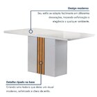 Conjunto Mesa Celeste 120cmx90cm Com 4 Cadeiras Luisa Tampo S