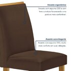 Conjunto Mesa Celeste 120cmx90cm Com 4 Cadeiras Luisa Tampo S