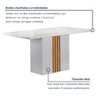 Conjunto Mesa Celeste 120cmx90cm Com 4 Cadeiras Luisa Tampo S