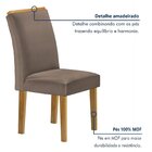 Conjunto Mesa Celeste 120cmx90cm Com 4 Cadeiras Luisa Tampo S
