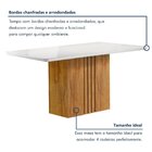 Conjunto Mesa Celeste 120cmx90cm Com 4 Cadeiras Luisa Tampo S