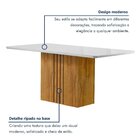 Conjunto Mesa Celeste 170cmx90cm Com 6 Cadeiras Celeste Tampo