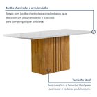 Conjunto Mesa Celeste 170cmx90cm Com 6 Cadeiras Luisa Tampo S