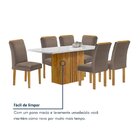 Conjunto Mesa Celeste 170cmx90cm Com 6 Cadeiras Luisa Tampo S