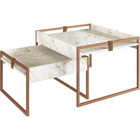 Conjunto Mesa Centro Columbia - Branco