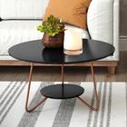 Conjunto Mesa Centro E Apoio Liz Com Pés De Ferro Preto - Rpm