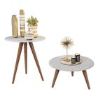 Conjunto Mesa Centro E Lateral Nina Branco