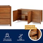 Conjunto Mesa Com 2 Bancos E Buffet Madeira Maciça Primavera