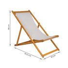 Conjunto para Jardim Mesa com 2 Cadeiras Dobráveis e Reclináveis 44,5x40x40cm Eucalipto Caramelo Solarium Naterial