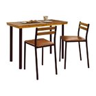 Conjunto Mesa Com 2 Cadeiras Moscou Courino Marron/marron Cor
