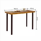 Conjunto Mesa Com 2 Cadeiras Moscou Courino Marron/marron Cor