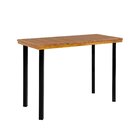 Conjunto Mesa Com 2 Cadeiras Moscou Courino Marron/preto Fosco
