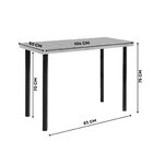 Conjunto Mesa Com 2 Cadeiras Moscou Courino Preto/preto Fosco