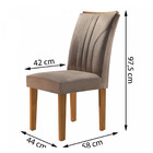 Conjunto Mesa Com 4 Cadeiras Belle Tampo Slim Vidro 1,20x0,90