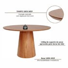 Conjunto Mesa Com 4 Cadeiras De Madeira Maciça Rattan Natural