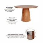 Conjunto Mesa Com 4 Cadeiras De Madeira Maciça Rattan Natural