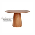 Conjunto Mesa Com 4 Cadeiras De Madeira Maciça Rattan Natural