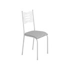 Conjunto Mesa Com 4 Cadeiras E Tampo Quadrado Diamante Branco