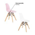 Conjunto Mesa Com 4 Cadeiras Eiffel - Azul/rosa/branco/amare