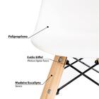 Conjunto Mesa Com 4 Cadeiras Eiffel - Azul/rosa/branco/amare