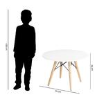 Conjunto Mesa Com 4 Cadeiras Eiffel - Azul/rosa/branco/amare
