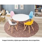 Conjunto Mesa Com 4 Cadeiras Eiffel - Azul/rosa/branco/amare