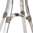 Conjunto Mesa Com 4 Cadeiras Em Aluminio E Fibra (cadeiras Co