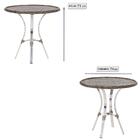 Conjunto Mesa Com 4 Cadeiras Em Aluminio E Fibra (cadeiras Co