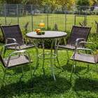 Conjunto Mesa Com 4 Cadeiras Em Alumínio E Fibra Sintética -