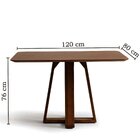 Conjunto Mesa Com 4 Cadeiras Madeira Maciça Tampo Laminado No
