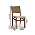 Conjunto Mesa Com 4 Cadeiras Madeira Maciça Tampo Laminado Sa