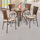 Conjunto Mesa Com 4 Cadeiras Miranda - Metal Do Brasil - Avel