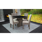 Conjunto Mesa Com 4 Cadeiras Talismã Ônix Madeira De Eucalipt