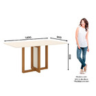 Conjunto Mesa Com 4 Cadeiras Thalia Em Mdf E Mdp Henn