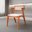 Conjunto Mesa Com 6 Cadeiras Em Madeira Maciça Natural E Esto