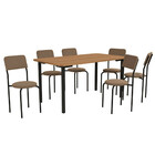 Conjunto Mesa Com 6 Cadeiras Kappesberg Crome Cmc1002