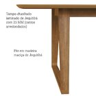 Conjunto Mesa Com 6 Cadeiras Madeira Maciça Tampo Laminado Co