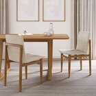 Conjunto Mesa Com 6 Cadeiras Madeira Maciça Tampo Laminado Sa