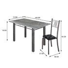 Conjunto Mesa Com 6 Cadeiras Tampo De Granito Topázio sara ye