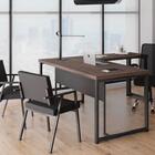 Conjunto Mesa Com Cadeira E Poltronas Batam Freijó Preto