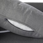 Conjunto de Mesa com Sofá e Poltrona para Jardim 1,72mx75x76cm 4 Lugares Iros Alumínio Cinza Naterial