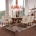 Conjunto Mesa Com Vidro E 6 Cadeiras 170cmx90cm Barcelona Yes