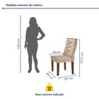 Conjunto Mesa Com Vidro E 8 Cadeiras 200cmx90cm Barcelona Yes